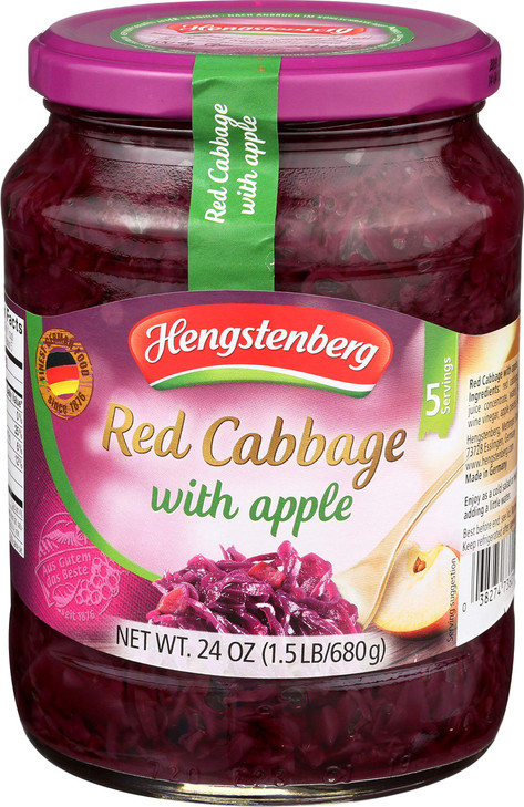 Hengstenberg Cabbage Red Apple 24 Oz Jar