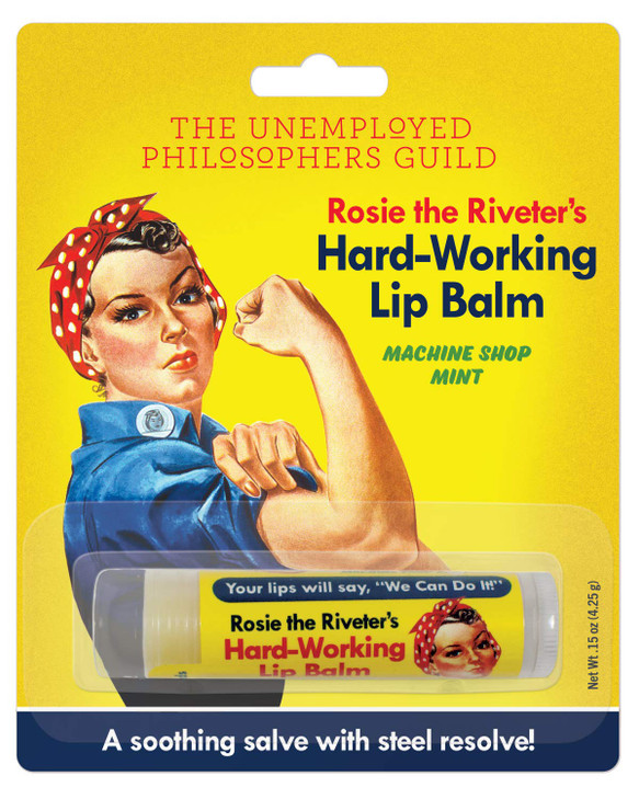 The Unemployed Philosophers Guild Rosie The Riveter S Hard Working Lip Balm Peppermint Flavored Cruelty Free And Made In The Usa From