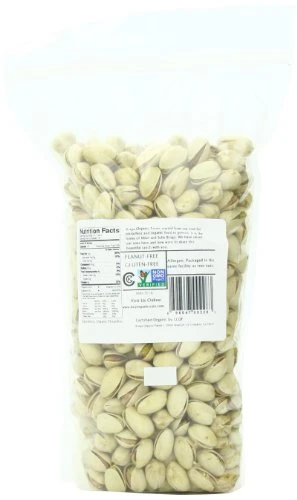 Braga Organic Farms Organic Raw Inshell Pistachios 2 Lb. Bag