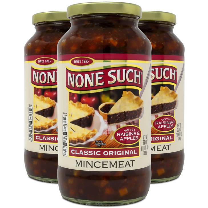 None Such Original Mincemeat With Apples And Raisins 27 Ounce Pack Of 3