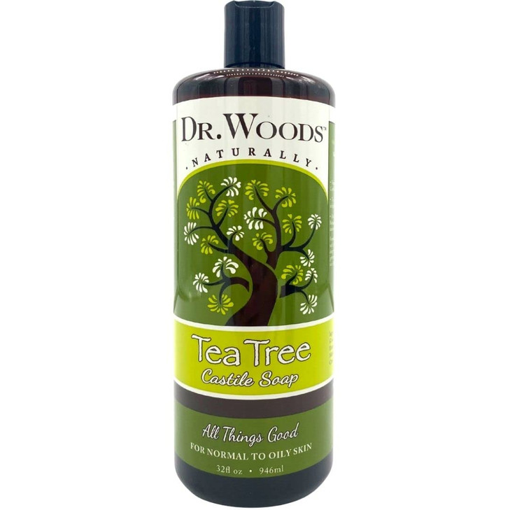 Dr. Woods Pure Tea Tree Liquid Castile Soap 32 Fl Oz