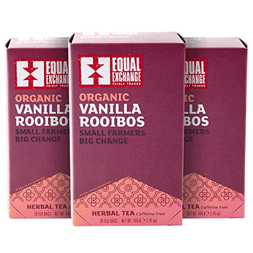 Equal Exchange Organic Vanilla Rooibos Tea 20 Count Pack Of 3