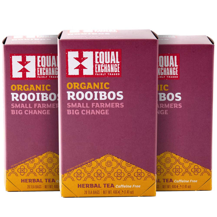 Equal Exchange Organic Rooibos Tea 20 Count Pack Of 3