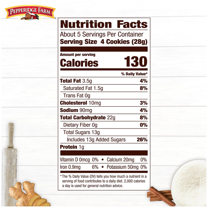 Pepperidge Farm Gingerman Cookies 21 Ginger Cookies 5 Oz. Bag