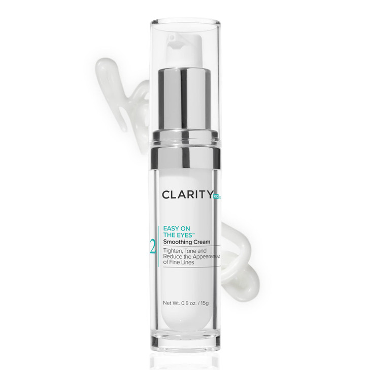 Clarityrx Easy On The Eyes Smoothing Eye Cream Natural Plant Based Anti Aging Under Eye Cream For Dark Circles Contains Hyaluronic Acid