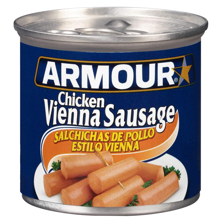 Armour Star Chicken Vienna Sausage Canned Sausage 4.6 Oz Pack Of 24