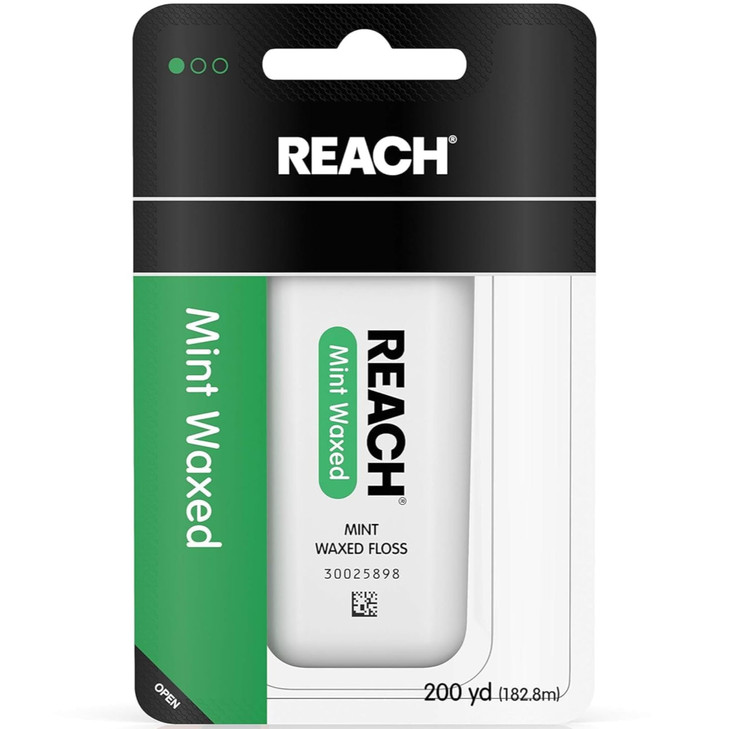 Reach Dental Floss Waxed Mint 200 Yard Pack Of 5