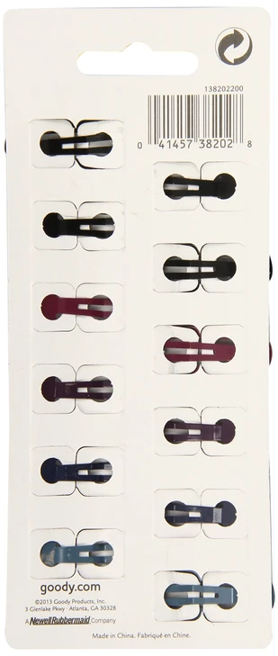 Goody Snap And Go Metal Contour Clips 12 Count Dark Neutral Colors Snap Clips Suitable For All Hair Types Pain Free Hair Accessories For