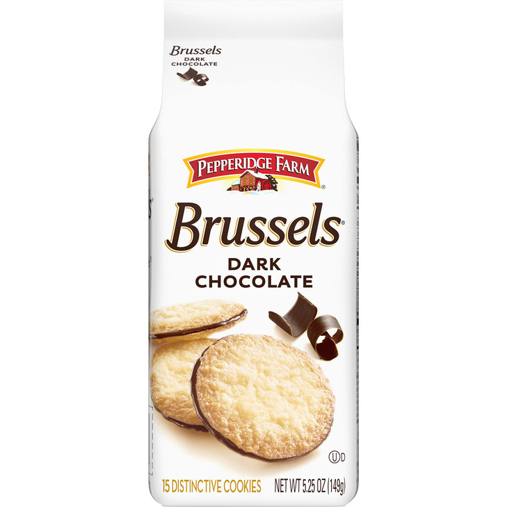 Pepperidge Farm Cookie Collections Brussels Lace Cookies Dark Chocolate 5.25 Oz