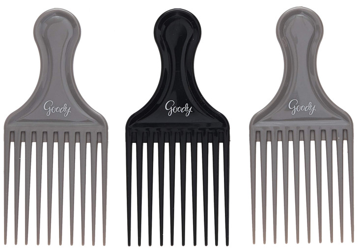 Goody Comb And Lift Hair Pick 3 Count Assorted Colors Pack Of 2