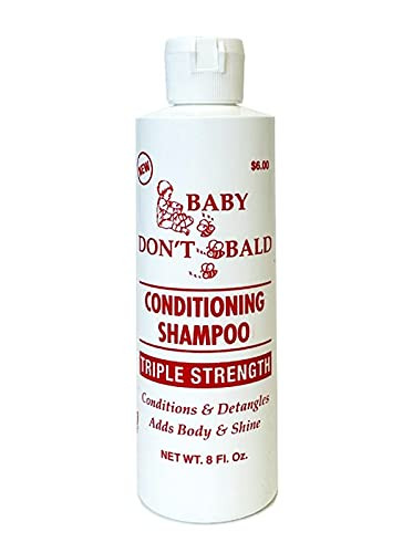 Baby Don T Bald Conditioning Shampoo Triple Strength 8 Oz