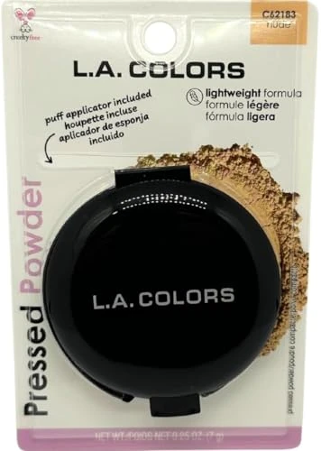 La Colors Pressed Powder Wih Applicator Nude 0.25 Oz