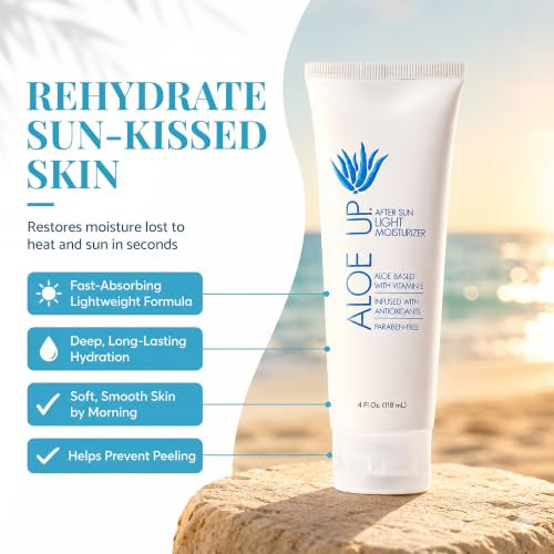 Aloe Up After Sun Light Moisturizer Aloe Vera And Vitamin E 4 Oz