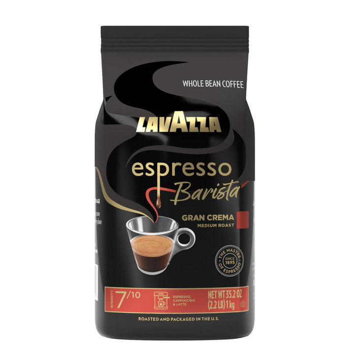 Lavazza Espresso Barista Gran Crema Whole Bean Coffee Blend Medium Espresso Roast Oz Bag Packaging May Vary 2.2 Lb 35.2 Ounce