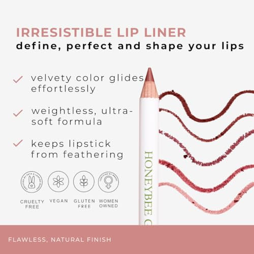 Honeybee Gardens Irresistible Lip Liner Pencil Island Spice Long Lasting