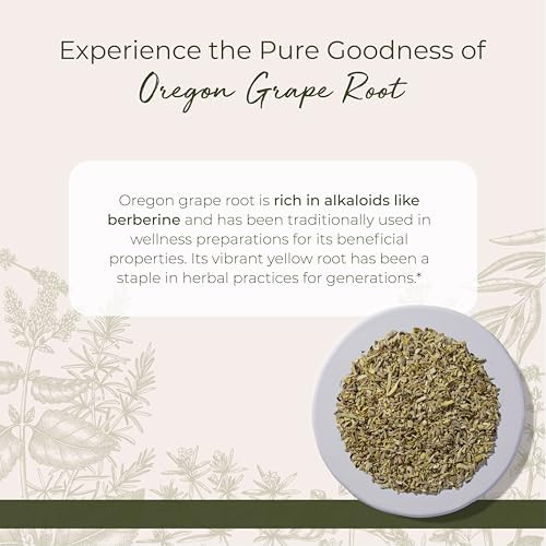 Starwest Botanicals Oregon Grape Root Wildcrafted - Dried Loose Herb for Tea, Tinctures, Capsules, & Salves, Natural Wellness for Women & Men, Cut &