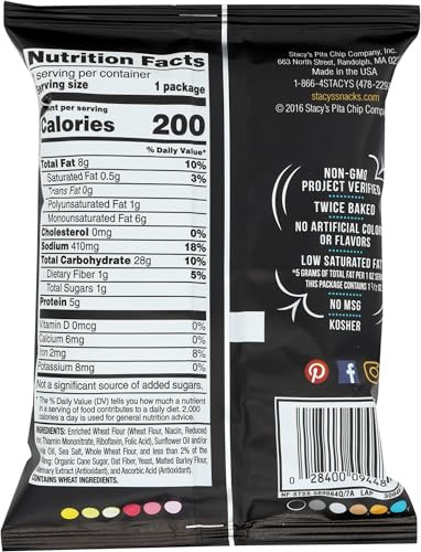 Stacys Pita Chips Simply Naked 1.5 Ounce