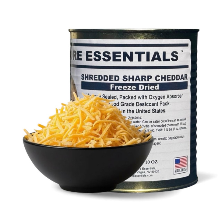 Future Essentials Freeze Dried Sharp Cheddar Cheese 2.5 Can 1 Pack