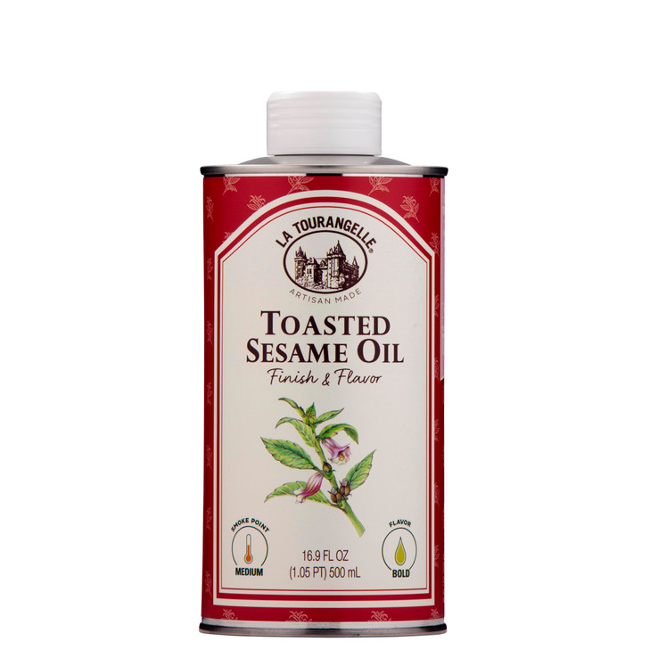 La Tourangelle Toasted Sesame Oil Great For Cooking Add To Noodles Stir Fry Vegetables Vinaigrettes And Marinades 16.9 Fl Oz