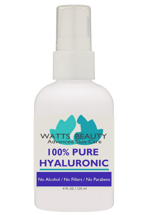 Watts Beauty Pure Hyaluronic Acid Ultra Hydrating Booster Face Serum 4 Oz