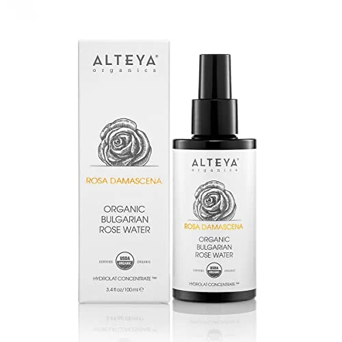 Alteya Organics Rose Water Usda Organic Facial Toner 3.4 Fl Oz Miron Glass