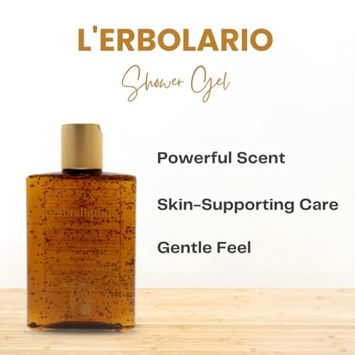 L Erbolario Shower Gel Bath Gel With Vitamin E Micro Spheres Protecting And Toning Body Wash With Liquidambar Extract Ambraliquida 8.4 Oz