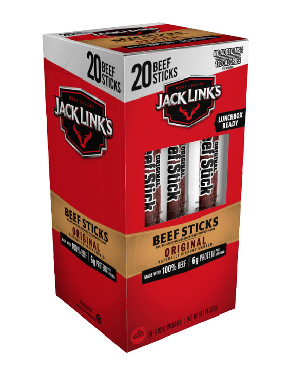 Jack Link S Original Beef Jerky Sticks 0.92 Oz 20 Pack
