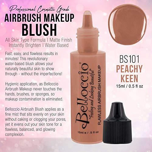 Belloccio Blush Airbrush Makeup Peachy Keen 1 Per 2 Oz Bottle
