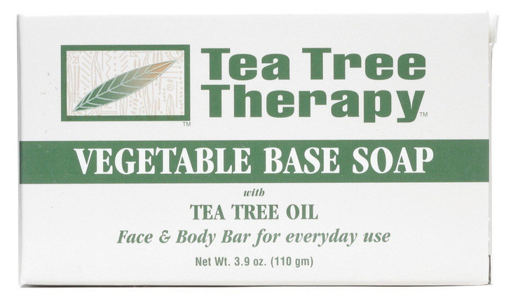 Tea Tree Therapy Vegetable Base Soap With Tea Tree Oil 3.9 Oz Pack Of 9