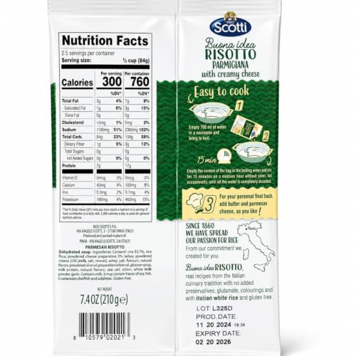 Riso Scotti Parmesan Cheese With Carnaroli Rice Ready Meal 7.4 Oz