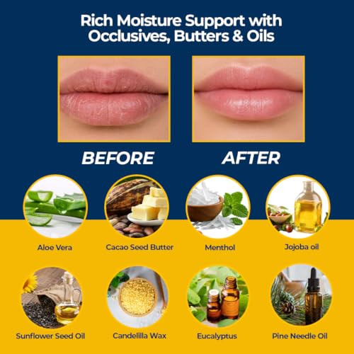 Amish Origins Spf 15 Medicated Lip Doc Balm All Natural Ingredients Deep Moisturizing Potent Formula For Chapped And Cracked Lips All