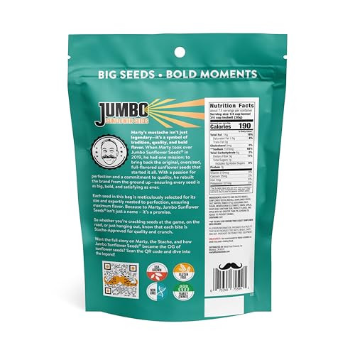 Jumbo Sunflower Seeds To Eat Wild Ranch 1 Lb 16 Oz Bags 6 Pack Roasted In Shell Ranch Sunflower Seeds Big Bag Snack Resealable