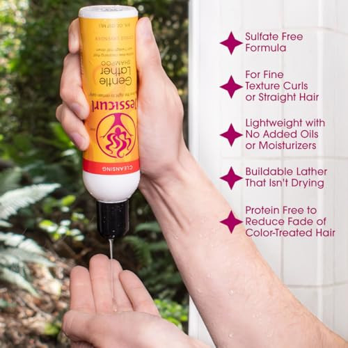 Jessicurl Gentle Lather Shampoo Citrus Lavender 2 Fl Oz. Curly Shampoo