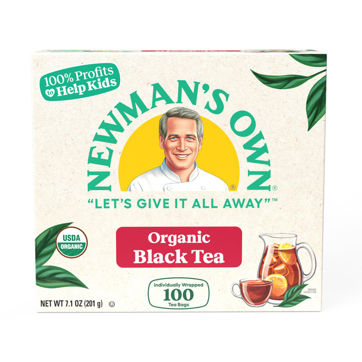 Newman S Own Organic Black Tea 100 Bags 7.1 Oz