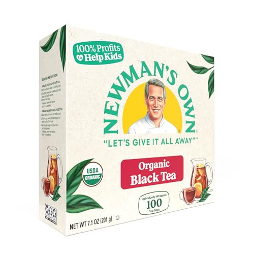 Newman S Own Organic Black Tea 100 Bags 7.1 Oz
