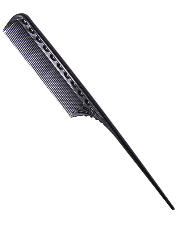 Ys Park 111 Super Tint Rat Tail Comb Thick Carbon