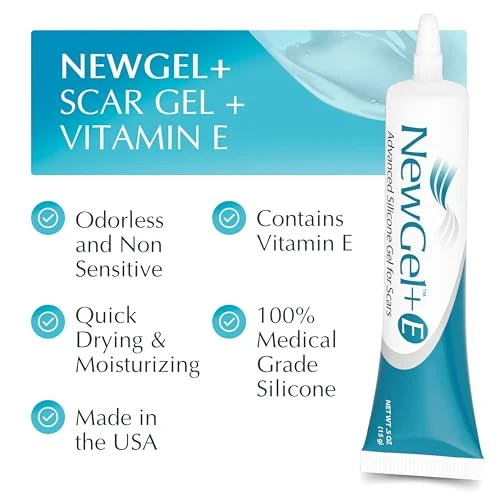 Newgel Plus Medical Grade Silicone Scar Gel With Vitamin E 1.0 Oz Mynewgel