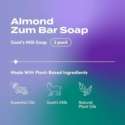 Indigo Wild Zum Goat S Milk Soap Bar Almond 3 Oz 3 Pack