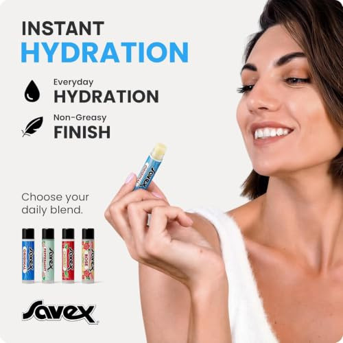 Savex Original Moisturizing Lip Balm For Dry Lips 24 Pack 0.15 Oz Sticks