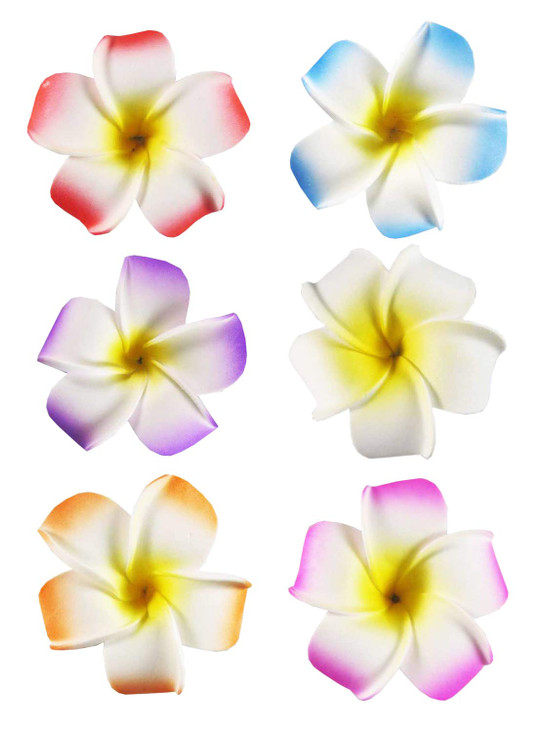 2.5 Hawaiian Hair Flower Clip Hair Barrettes For Women.Hair Buckle 4 Moana Luau Hawaiian Dresses For Women 6Pc Hair Clips For Thin Hair Hair