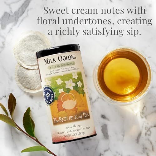 The Republic Of Tea Milk Oolong Tea Naturally Caffeinated 36 Count