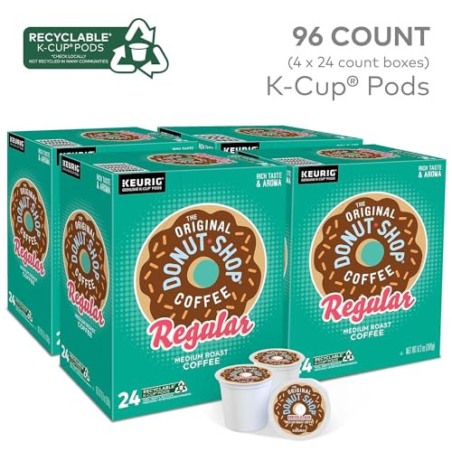 The Original Donut Shop Regular Medium Roast Coffee K Cup Pods 96 Count