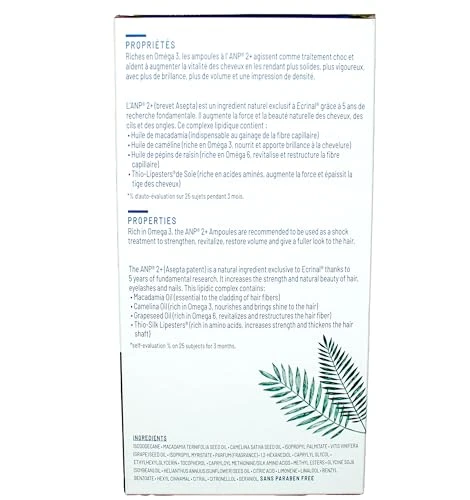 Ecrinal Anp2 Hair Growth Ampoules For Men Strengthening And Repairing Ampoules Intensive Hair Care For Thinning Dull Damaged Hair Anp 2 Plus