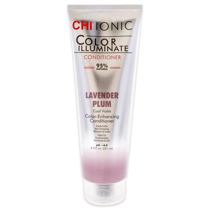 CHI Color Illuminate Conditioner, Helps Maintain Fresh Color In Natural & Color-Treated Hair, Sulfate, Paraben, & Cruelty-Free, Lavender Plum, 8.5 Oz