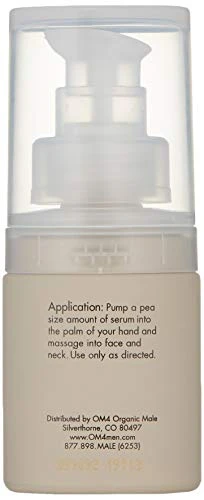 Organic Male Om4 Dry Step 3 Warm Sands Botanical Youth Serum Men S Skincare With Anti Aging Vitamin C Aloe Vera And Hyaluronic Acid