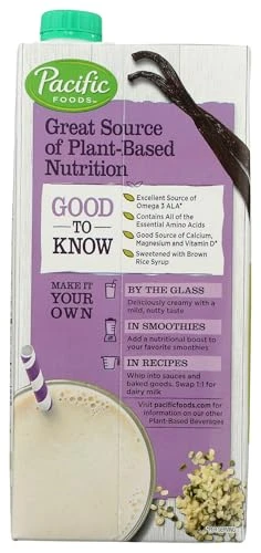 Pacific Foods Hemp Milk Vanilla 32Oz