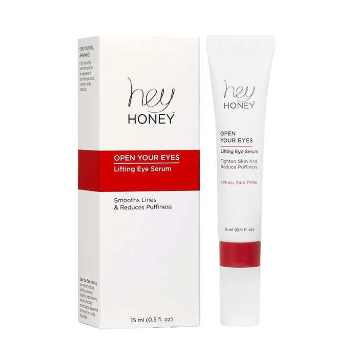 Hey Honey Open Your Eyes Lifting Eye Serum Under Eye Cream For Dark Circles And Puffiness Around The Eyes Hydration Suitable For Sensitive