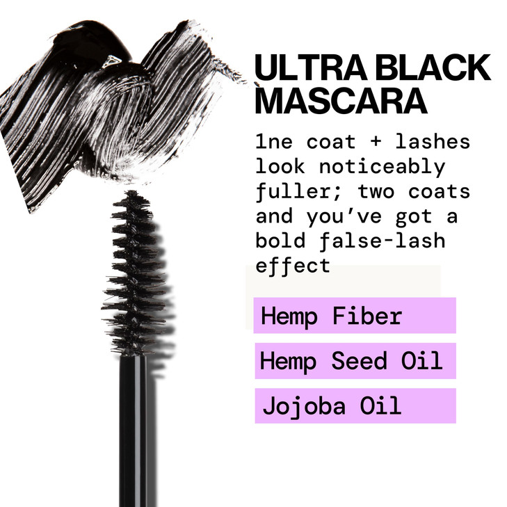 Pacifica Beauty, Highest Lash Chronic Volume Mascara, Black, Lash Lift + Conditioning, Vitamin B + Coconut, Silicone, Sulfate + Paraben Free, Vegan a