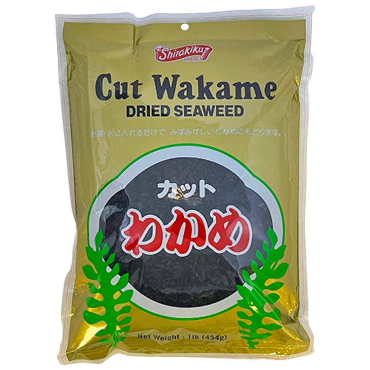 Shirakiku Cut Wakame Dried Seaweed Dry Seaweed Sea Kelp Fresh Vegetables And Seaweed Chips For Miso Soup Ramen And Sushi Pre Cut Resealable