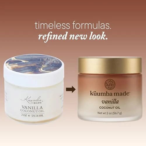 Kuumba Made Organic Vanilla Coconut Oil Skin And Hair Moisturizer 2 Oz
